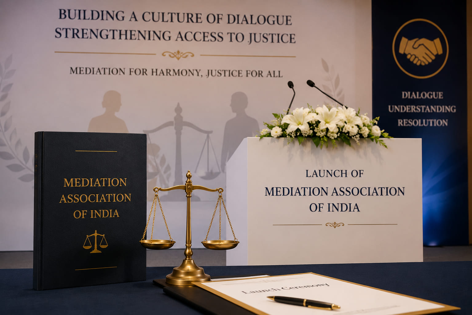 President launches the Mediation Association of India